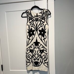 Juicy Couture Black and White Floral Mini Dress